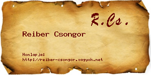 Reiber Csongor névjegykártya